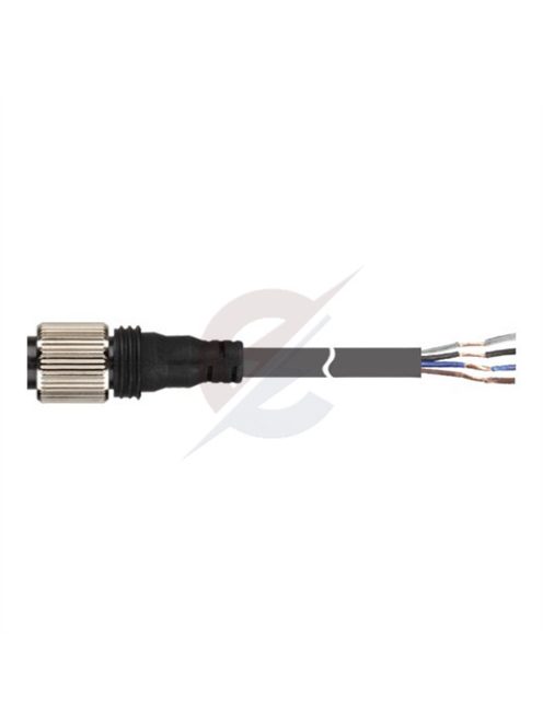 CIDH4-3 - Szenzor kábel M12 DC 3m 4-vezetékes 4 tűs,  | csatl. aljzat, olajálló