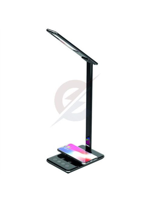 LED Asztali lámpa JOY 6W Dimmelhető, vez. nélküli töltés, időzítő, USB - DL2301/B