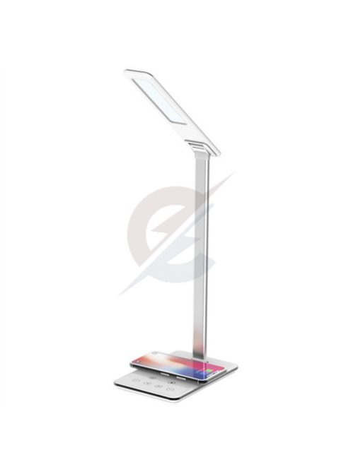 LED Asztali lámpa JOY 6W Dimmelhető, vez. nélküli töltés, időzítő, USB - DL2301/W