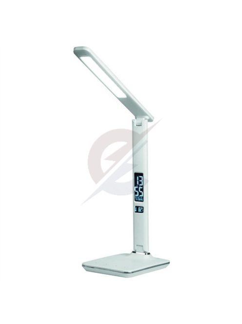 LED Asztali lámpa DAKOTA 9W Dimmelhető, óra, hőmérő - DL3303/W