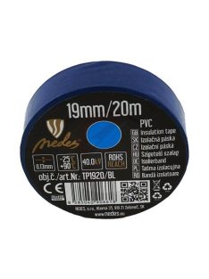 Szigetelőszalag PVC  19mm/20m kék  - TP1920/BL
