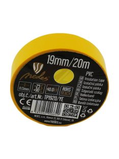 Szigetelőszalag PVC  19mm/20m sárga  - TP1920/YE