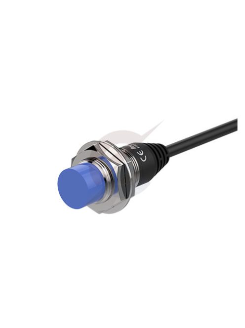 PRD18-14DN Induktív érzékelő 12-24VDC M18/14mm NPN/NO 2m kábel Nem szintbe ép. IP67