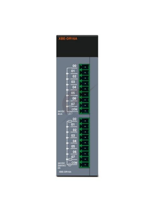 XBE-DR16A LS XGB PLC bővítő modul DC24V bemenet 8 db / Relé kimenet 8 db